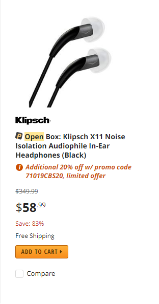 Klipsch x11 hotsell