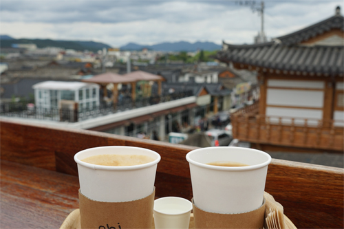  경주 황리단길 카페, 뷰 좋은 루프탑 카페 오하이 Ohi
