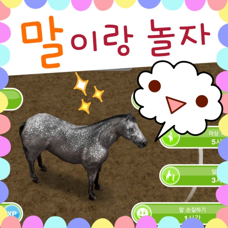  심즈 프리플레이 승마장 말 취미
