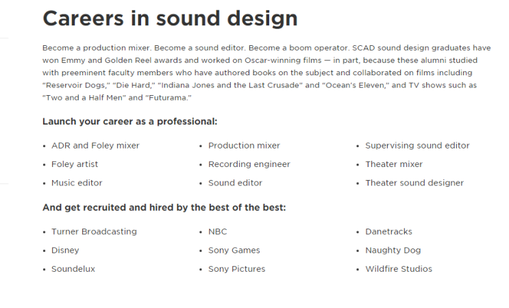  SCAD(스캐드) Sound Design 음향감독 (또 오해영 박도경직업)