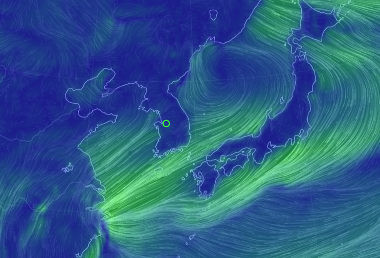  [신기한사이트] 지구 바람 지도 (WindMap)