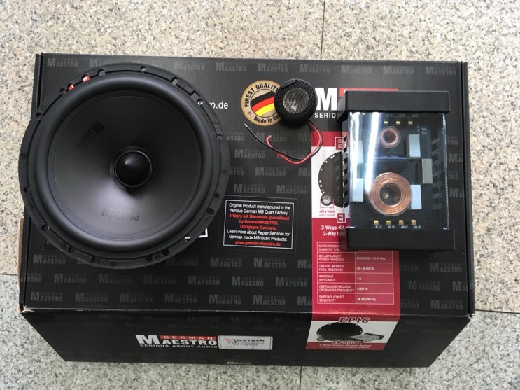  삼성SM5임프레이션 순정스피커음질개선을 위해 저먼마에스트로 EV6508 2웨이+CC6508 코엑셜 프런트,리어스피커 교체 #클래스원 카오디오#