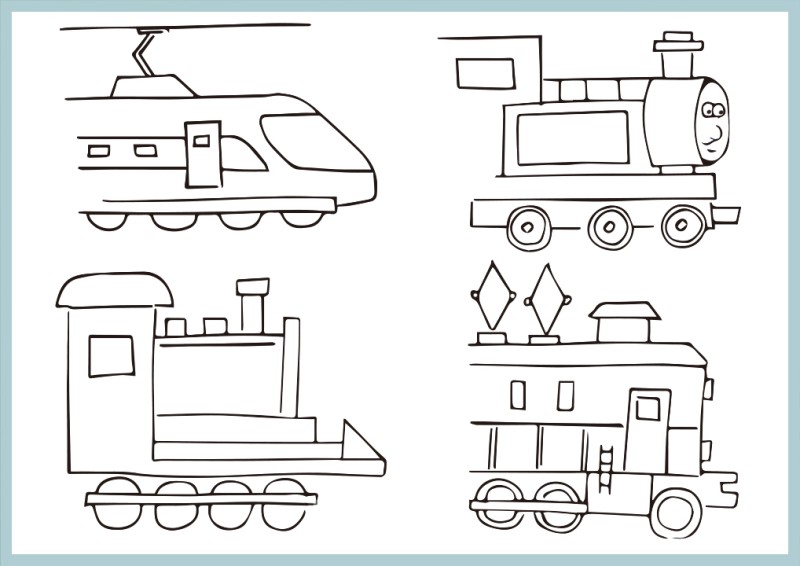 어린이 미술 / 기차 그리기 영상 : 네이버 블로그