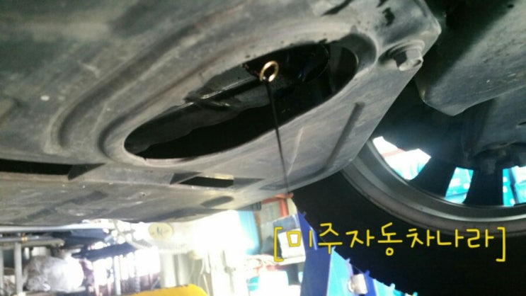  [대전카센터]투싼ix엔진오일교환/대전잔유제거/대전엔진오일플러싱