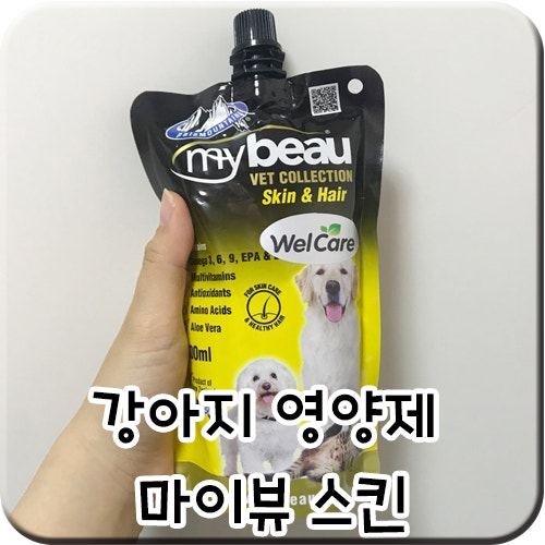강아지 영양제 - 마이뷰 스킨으로 피부,털 관리 하기