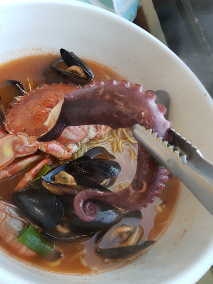 제주맛집 섭지코지 근처 문어라면 그대와함께라면