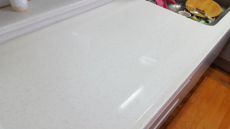 싱크대상판연마 코팅 셀프시공하기(인조대리석)
