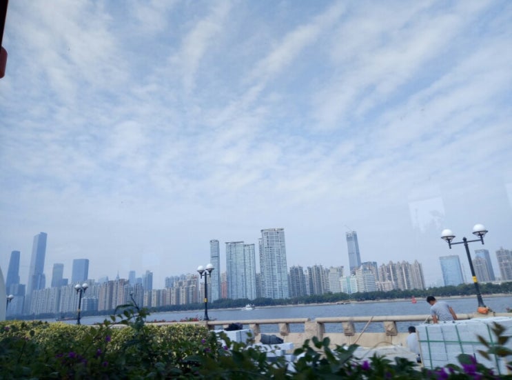 중국 광저우 날씨 푸른 하늘/심천통역 심천가이드 홍콩중국어알바