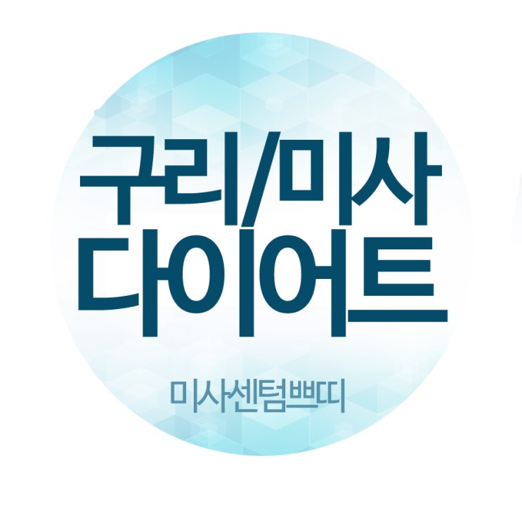  나만알고픈 다이어트비법 구리다이어트/미사다이어트