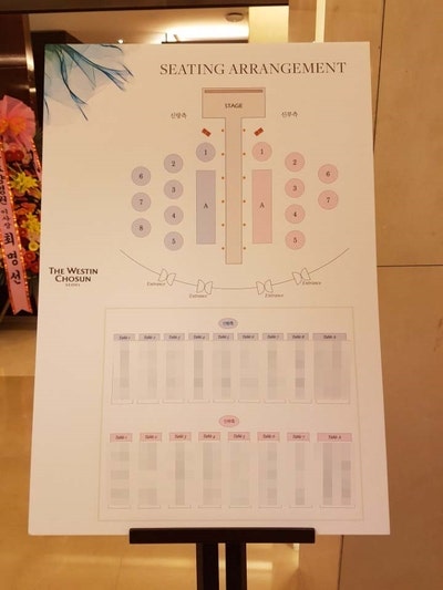 웨스틴조선호텔 결혼식 참석