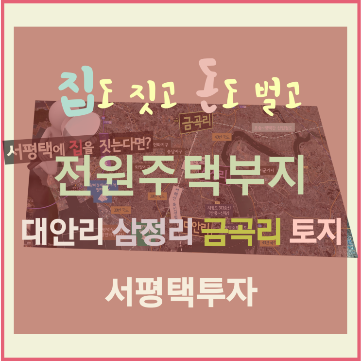 [서평택땅 / 전원주택부지 / 서평택투자] 집도 짓고 돈도 벌고~ (대안리, 삼정리, 금곡리 토지 매매)