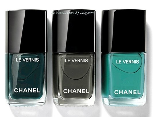 Chanel in #566 Washed Denim, #568 Tulle, #570 Androgyne, and #572  Emblématique Swatches + Comparisons