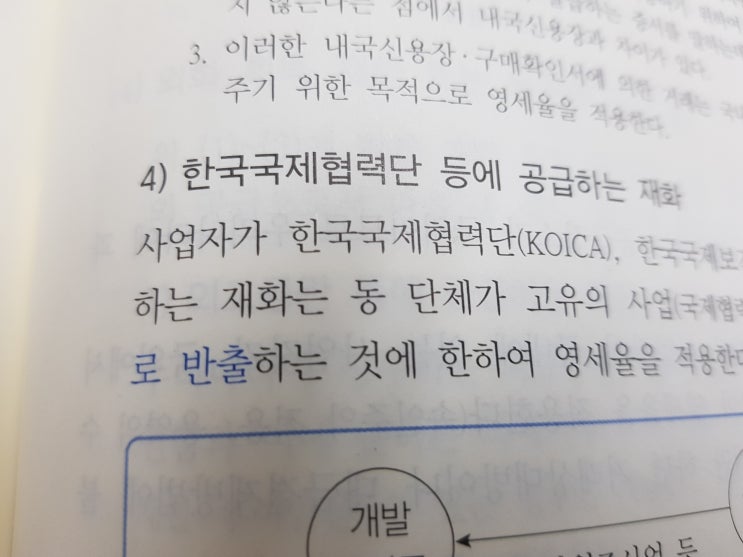  한국국제협력단에 공급하는 재화 & 수탁가공무역
