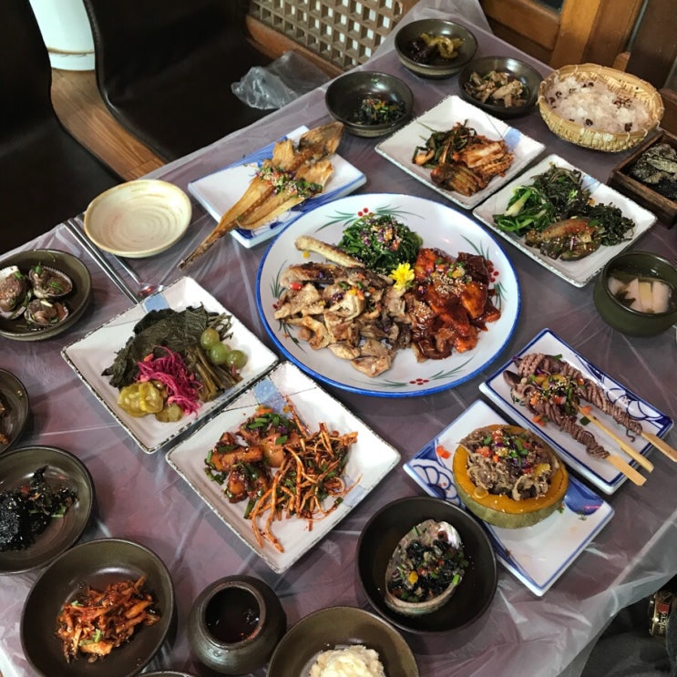  산 속의 숨은 맛집, 순천 산수정 (닭꼬미 정식)
