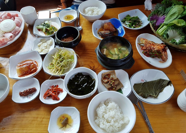  부천 춘의동/까치울역 '풀잎사랑' 대패오겹쌈정식