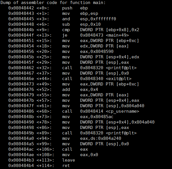  ELF x86 - BSS buffer overflow