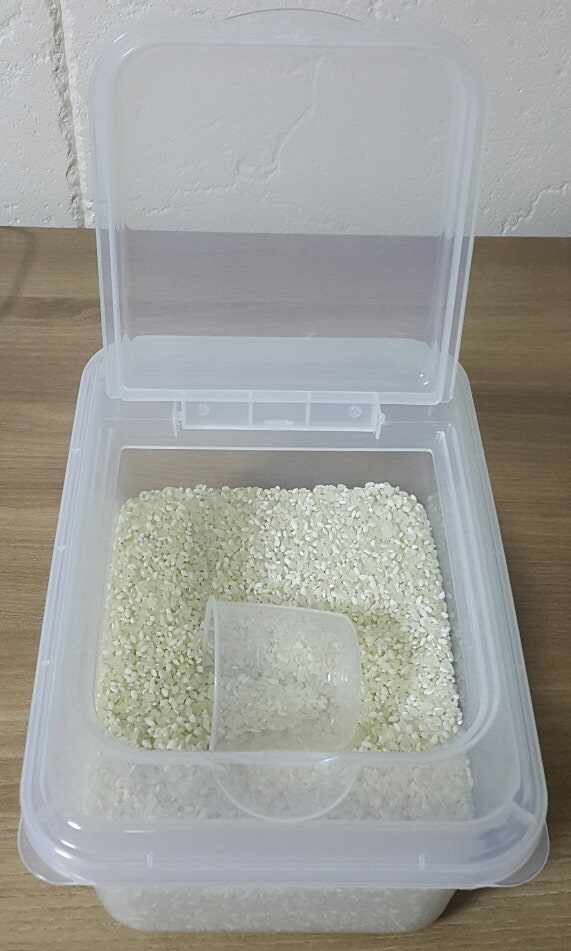 다이소 3키로 쌀보관통, 집에서 밥 잘 안먹는 싱글에게 딱!