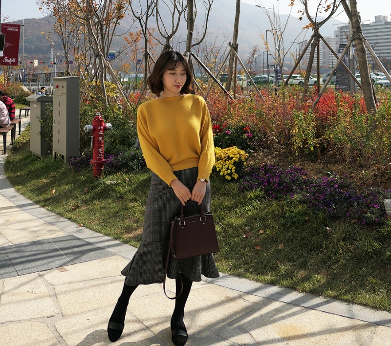 겨울스커트코디와 무자크 겨울화보