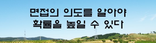  면접의 신 - 면접의 의도를 알아야 확률을 높일 수 있다