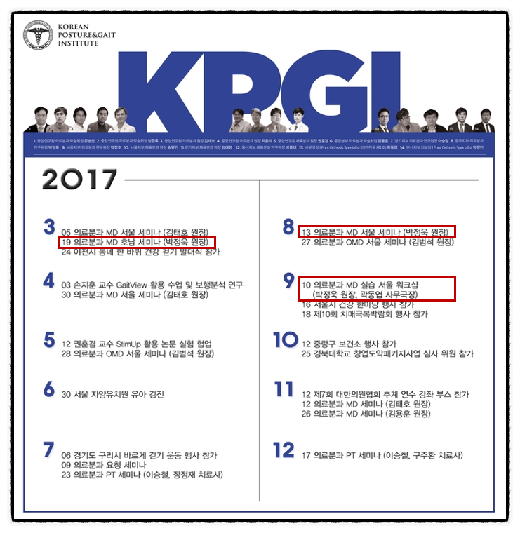 2017년 (사)대한자세보행연구원(KPGI) 활동내역 : 네이버 블로그