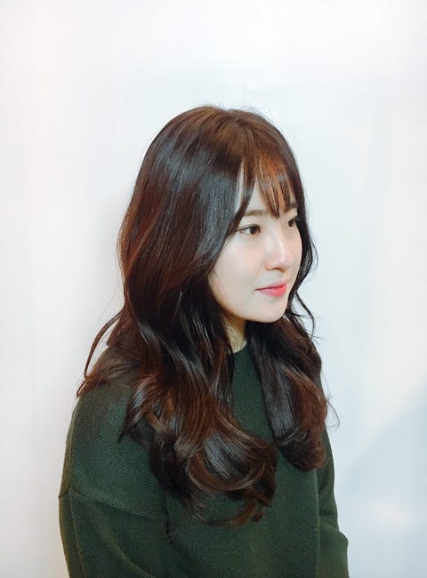 긴머리빌드펌 1년 된 머리 새치머리염색 밝은색 두 달에 한 번