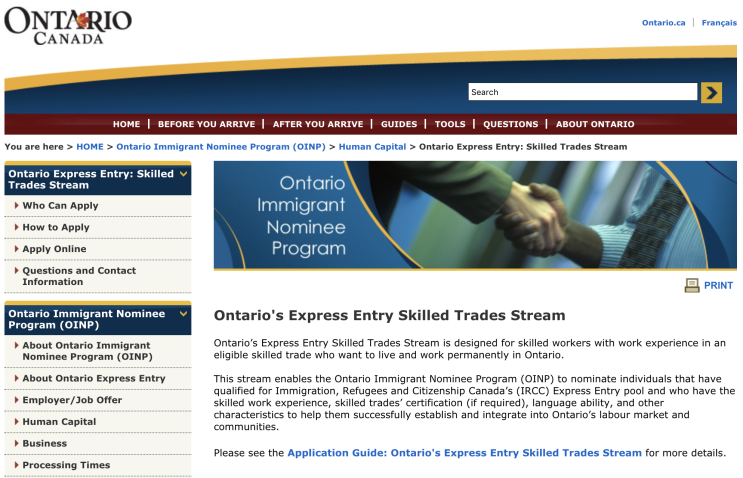  Express Entry Skilled Trades Stream