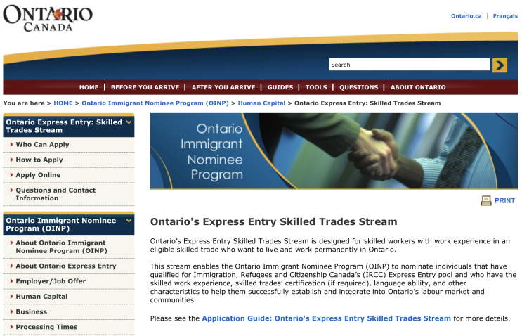 Express Entry Skilled Trades Stream