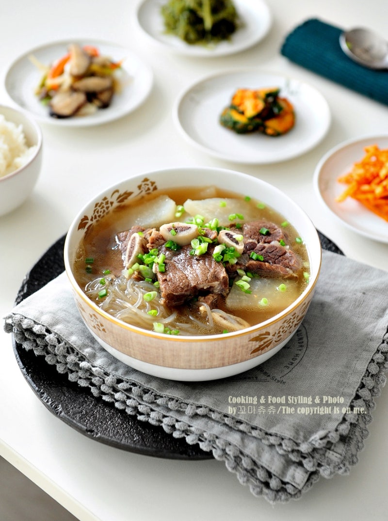 속까지 뜨끈해지는 갈비탕 맛있게 끓이는법/소갈비탕(+영상) : 네이버 블로그