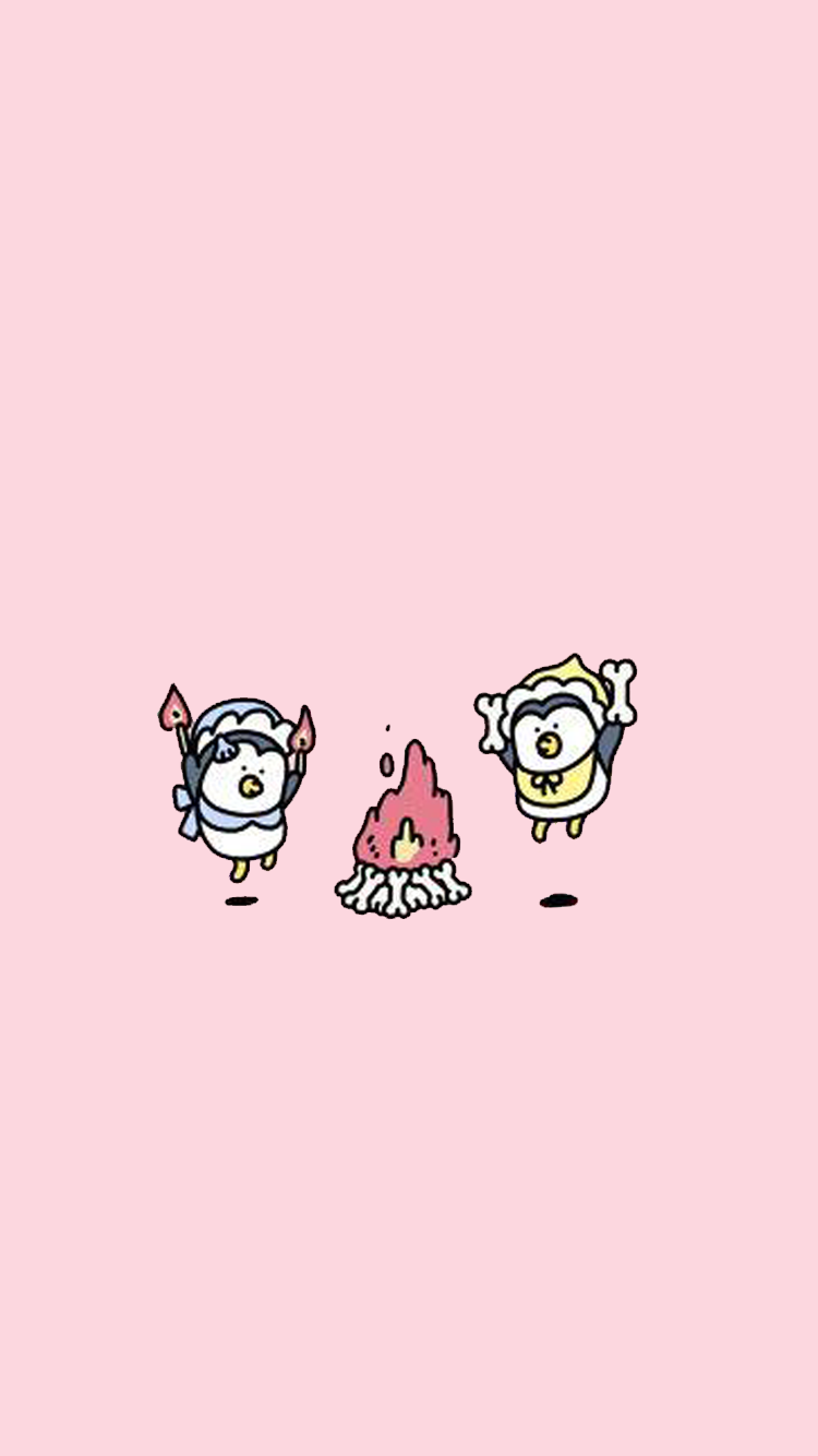 카카오 니니즈 캐릭터 심플 아이폰 배경화면 : 네이버 블로그
