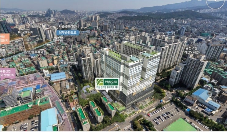  대단지 브랜드 서울 가산 센트럴 푸르지오시티 오피스텔 분양가격