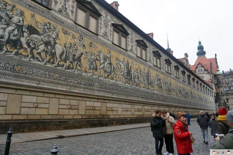 [2015 겨울] 체코 5박 7일 여행 - Day 5(독일 드레스덴 (Dresden) - 벽화 군주들의 행진, 프라우엔 교회)