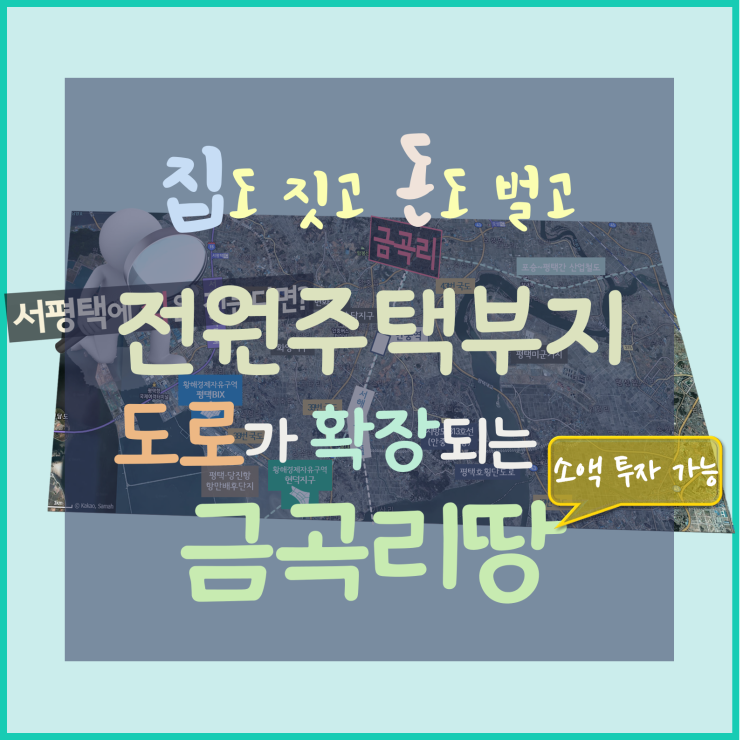 [서평택땅 / 금곡리 매물 / 전원주택부지 / 서평택투자] 집도 짓고 돈도 벌고~ (38번 국도와 39번 국도 사이 도로 확장되는, 그야말로 돈 되는 금곡리땅)