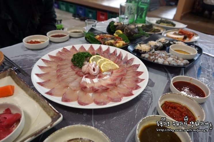  자갈치횟집 자갈치회센터 백호상회로 오세요.