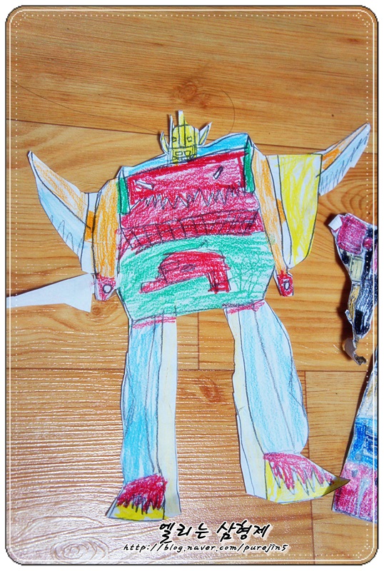  [아들 1호의 그림] #애니멀포스#전설킹#독수리킹 삼형제!!