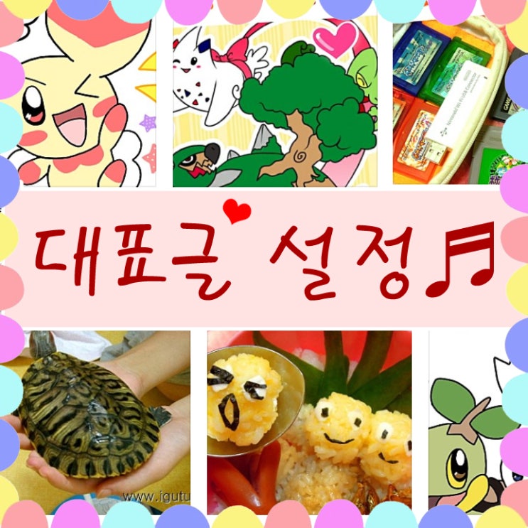  네이버 블로그 앱 모바일 대표글 설정기능!