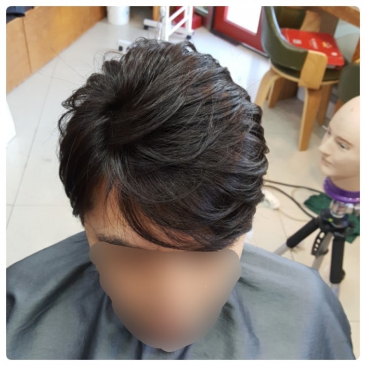  #춘천가발#김호증모가발#남자가발#맞춤가발이 도착해서 #이은주헤어살롱에서 모자벗고 가발 첫경험!! 행복합니다~