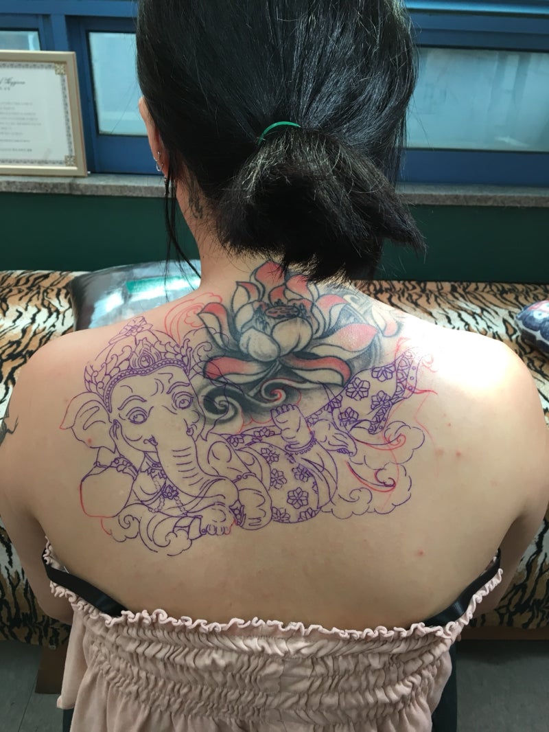 가네샤타투완성(커버업타투,터치업타투,사당타투,방배동타투샵,이수역타투샵,서울타투샵,타투잘하는곳,이태원타투,사당역타투) : 네이버 블로그, image size:800x1066
