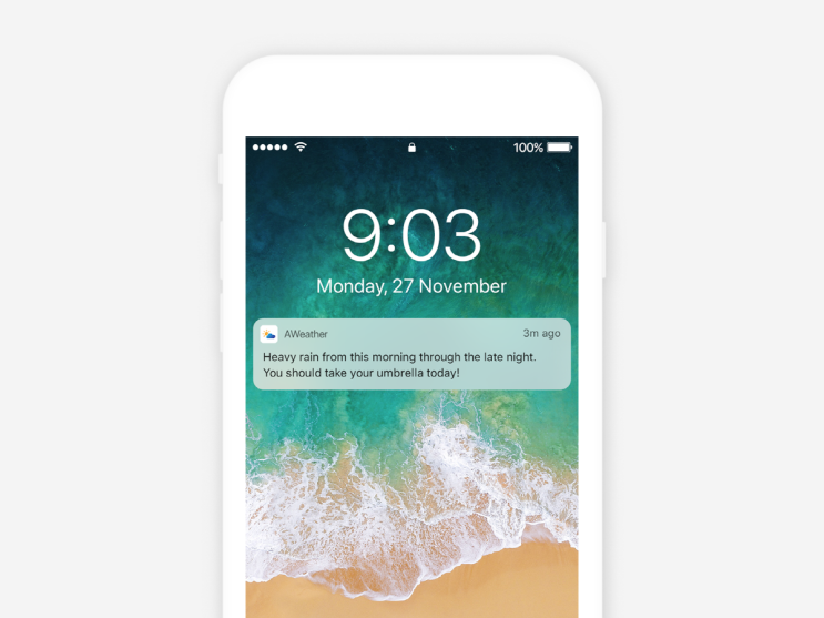  AWeather — Weather alarm application