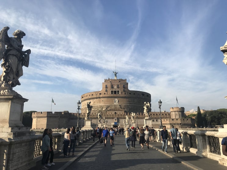 [이탈리아, 로마] 천사의 성, 산탄젤로(Castel Sant'Angelo) & 천사의 다리, 산탄젤로 다리(Ponte Sant'Angelo)