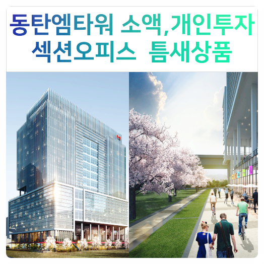  동탄엠타워 (동탄M타워) 소액+개인투자 가능한 섹션오피스 "틈새상품"인기