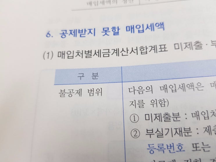  공제받지못할 매입세액 (1)