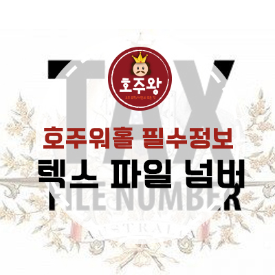  호주워홀필수정보 - 텍스파일넘버 (TFN) 신청하는 방법