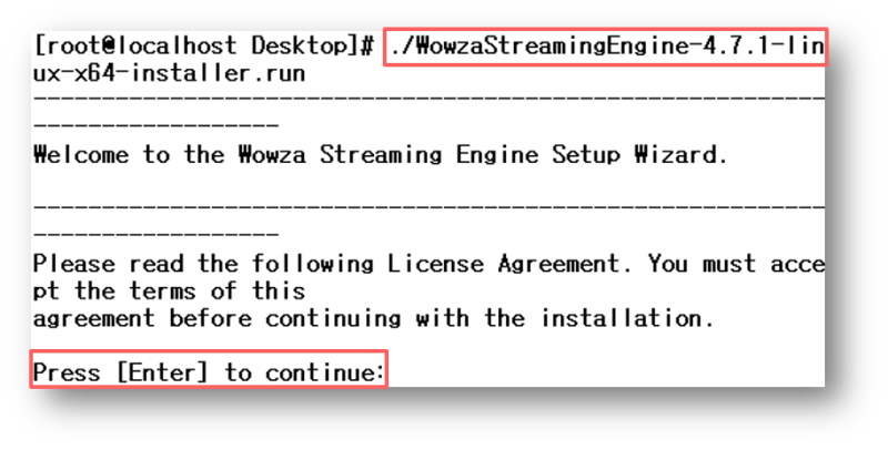 Wowza Streaming Engine Linux 설치 : 네이버 블로그