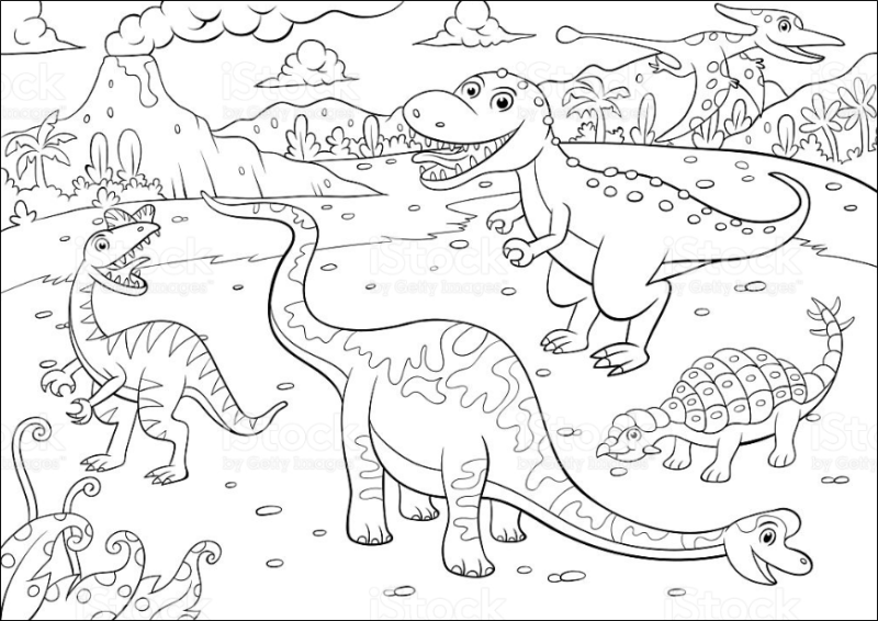 공룡 색칠공부 프린트 모음 : 네이버 블로그