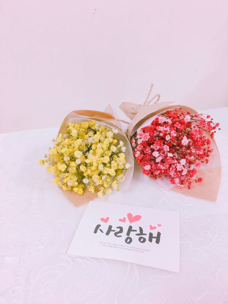  드라이플라워 샀어요..!