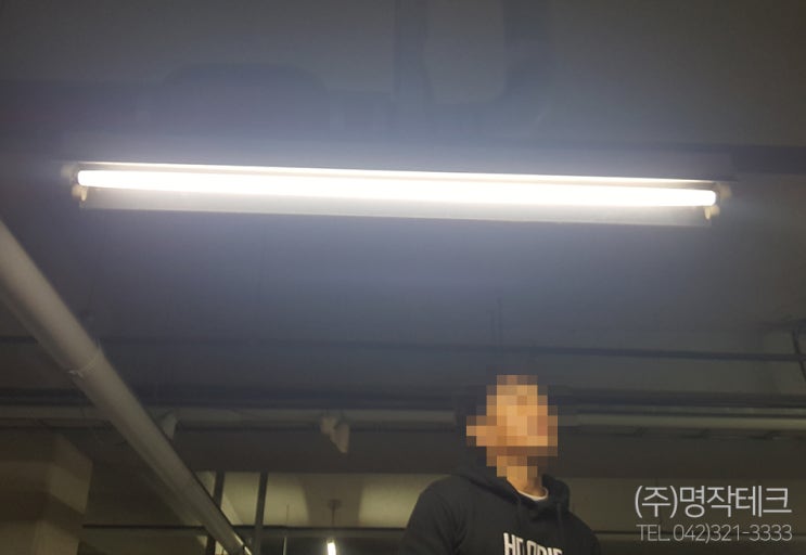 대전 LED조명-대전 동구 삼성동                                                        한밭 자이 아파트 주차장(파이프 펜던트)