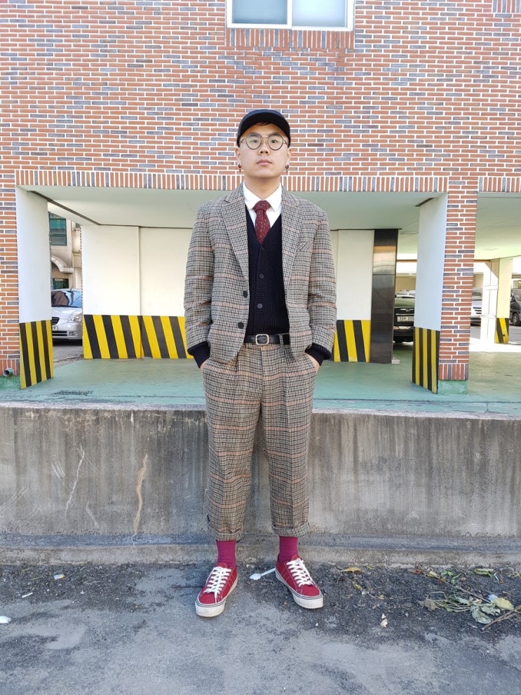  데일리룩 #79 겨울수트 체크 수트로 댄디룩 완성