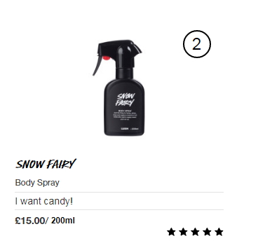  러쉬 스노우페어리 바디스프레이/영국직구/영국러쉬직구/러쉬직구 LUSH SNOW FAIRY BODY SPRAY