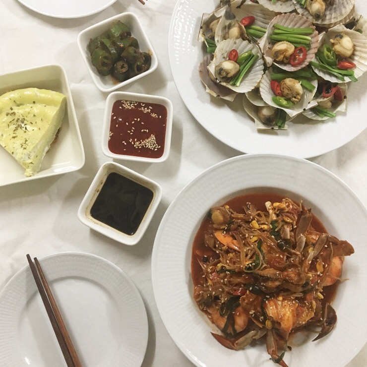  그동안 집밥, 원 플레이트 요리, 그릇 플레이팅