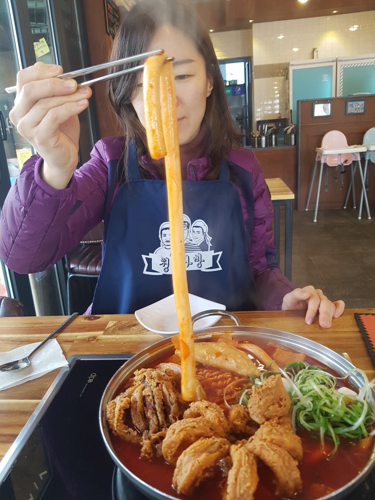 삼화지구의 즉석떡볶이집 청년다방제주삼화지구점 장이약한 사람들에게는 비추